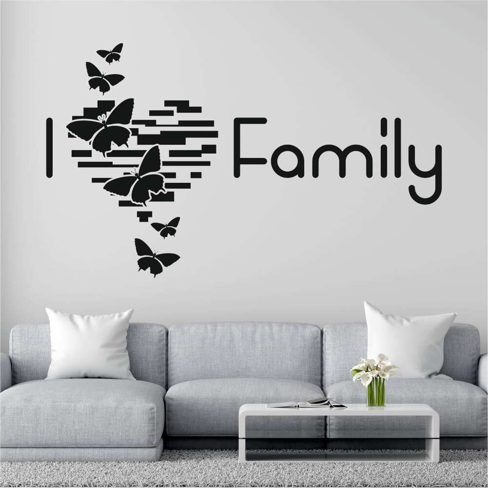 Sticker perete I Love Family 1