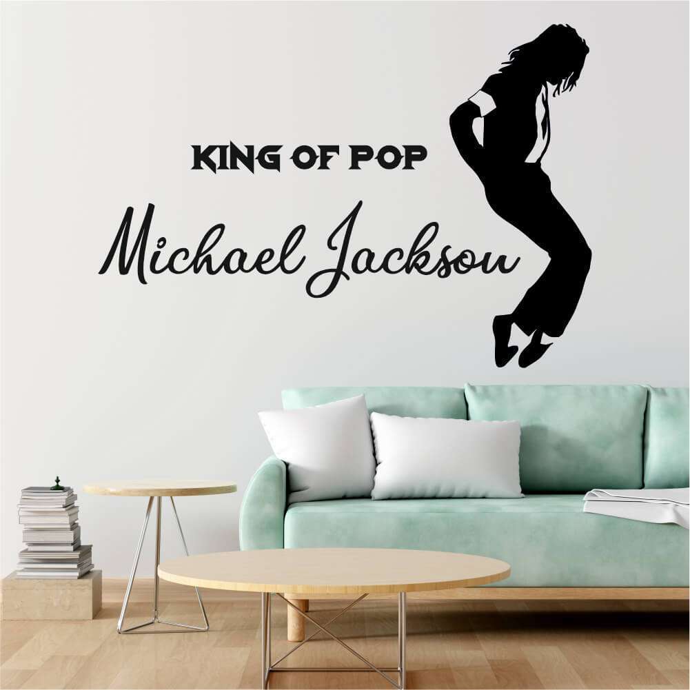 Sticker perete KING OF POP Michael Jackson 1