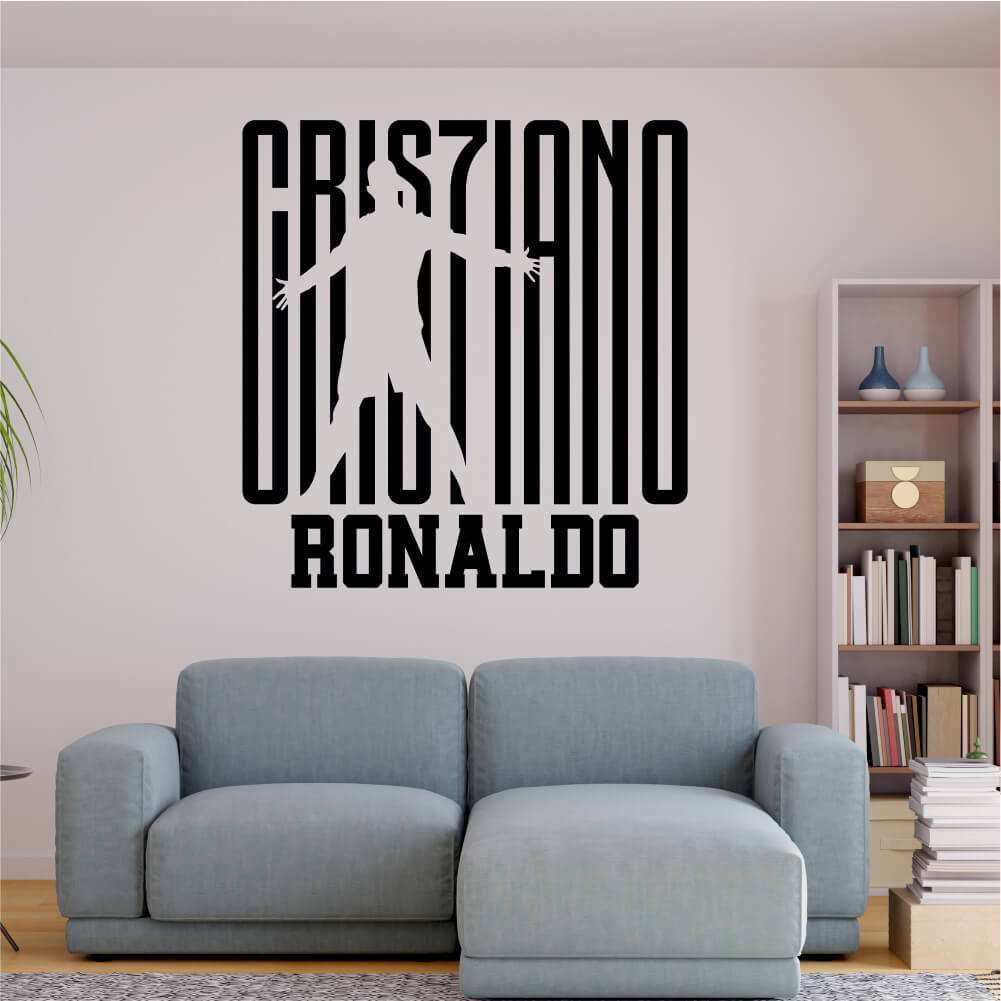 Sticker perete silueta Cristiano Ronaldo 7