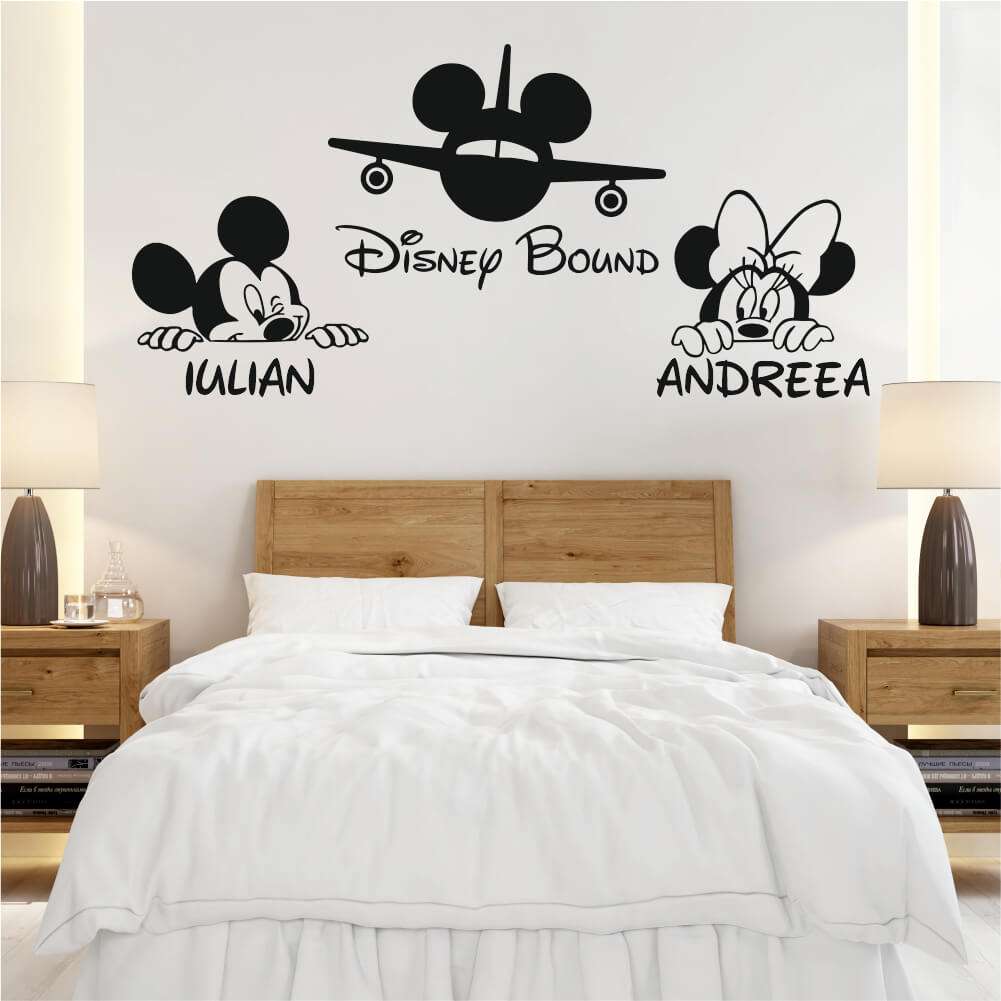 Sticker perete silueta Disney Bond Nume copii 1
