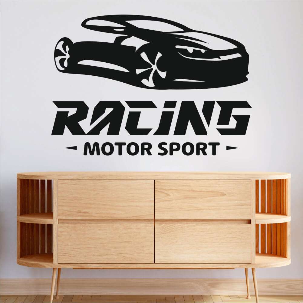 Sticker perete silueta Racing Motor Sport wallsign 1