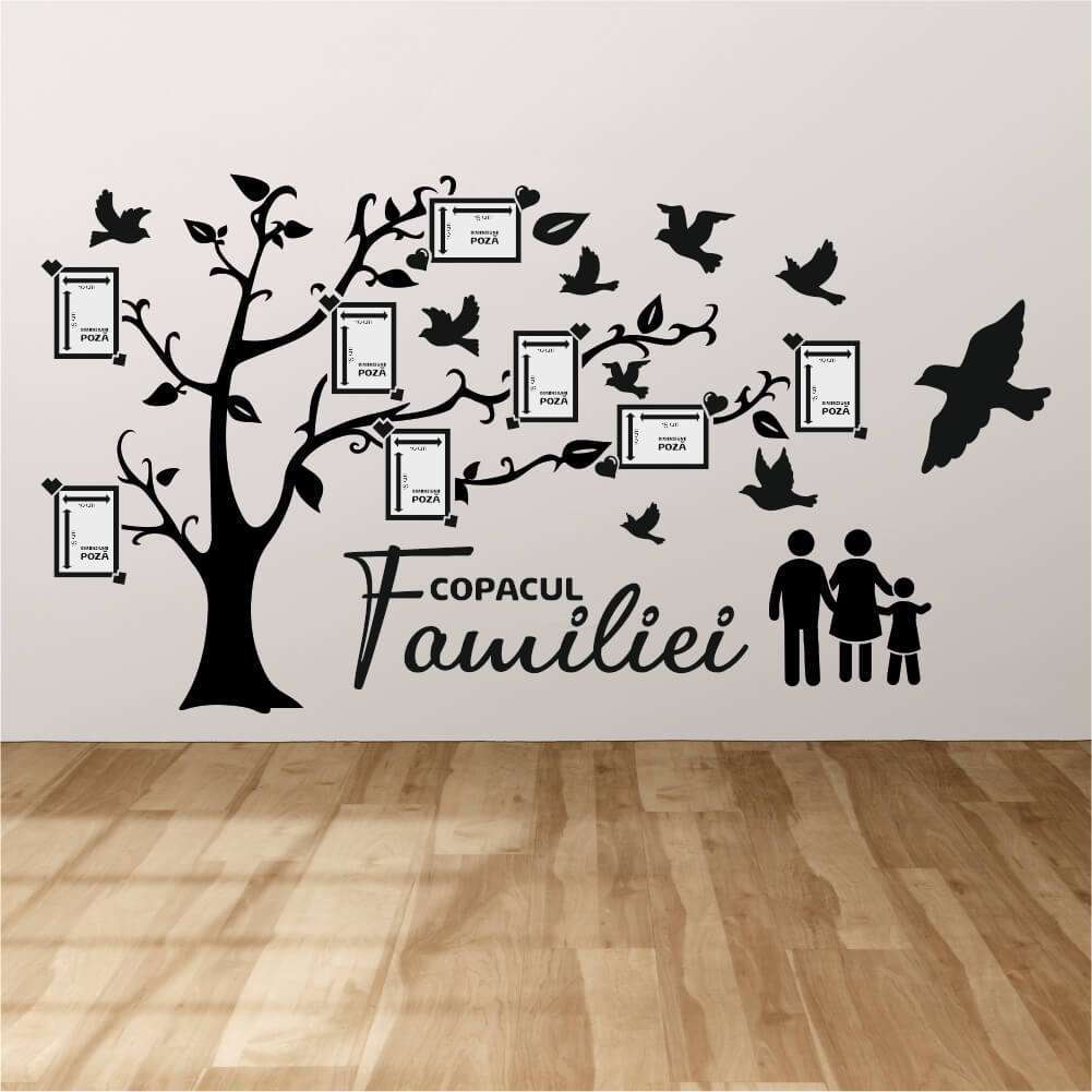 Sticker perete silueta – Copacul Familiei 1