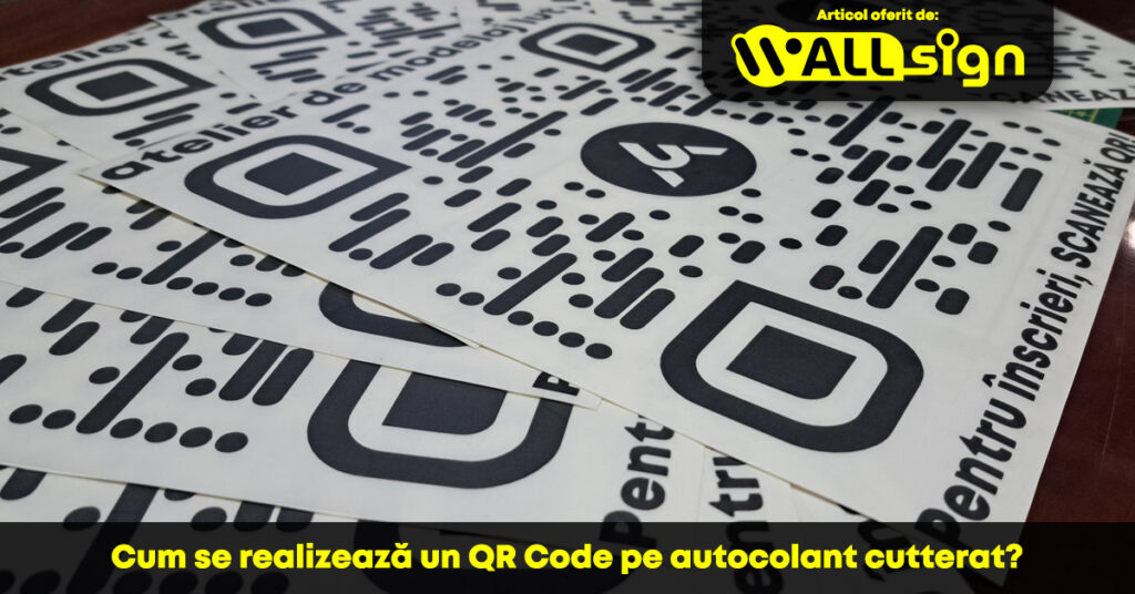 Cum se realizează un QR Code pe autocolant cutterat wallsign