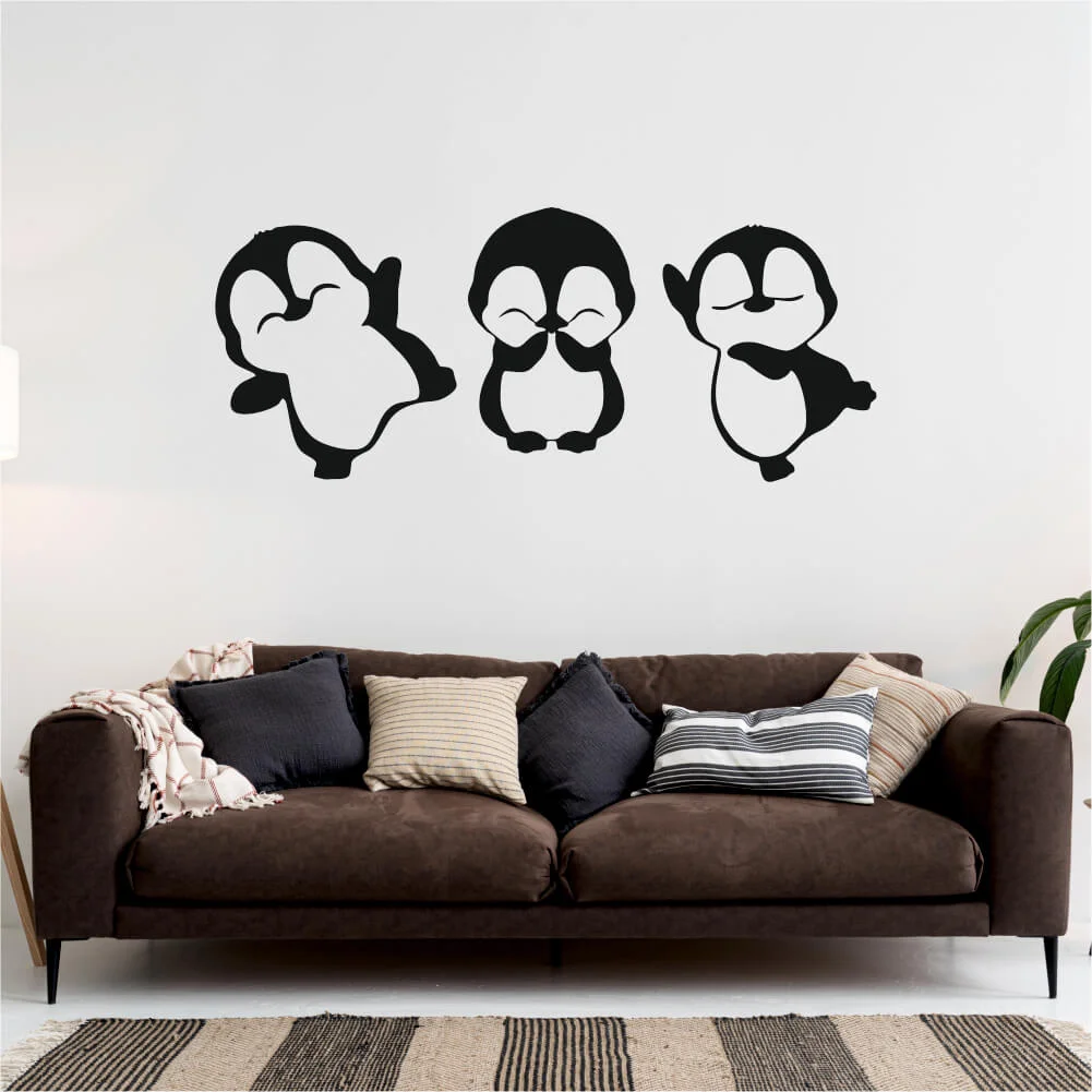 Sticker perete silueta Pinguini