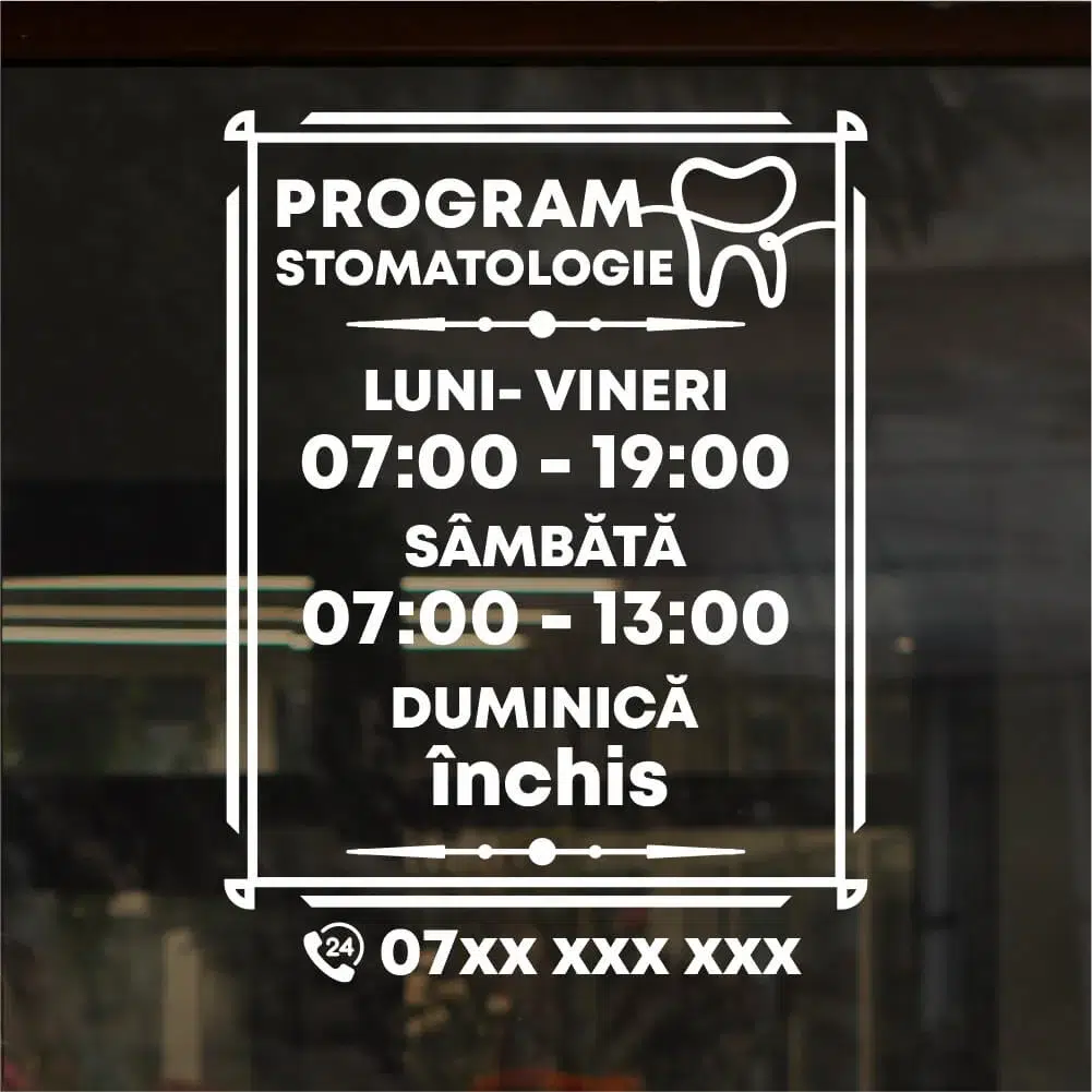 Sticker orar – alegerea potrivită