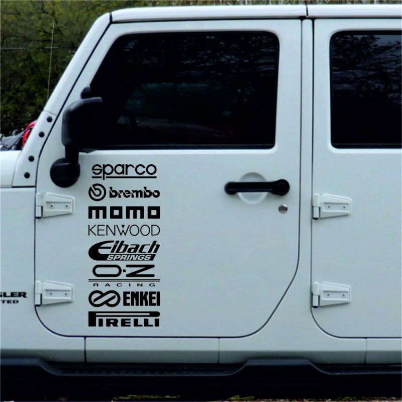 Set 2 Stickere Sponsori Tuning Auto