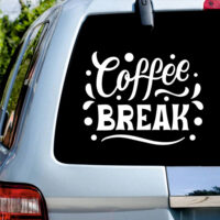 Sticker auto Coffee Break