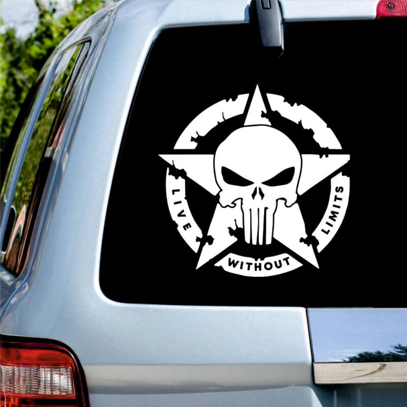 Sticker auto LIVE WITHOUT LIMITS