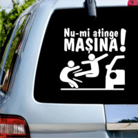 Sticker auto - Nu-mi atinge MAȘINA - Kung Fu