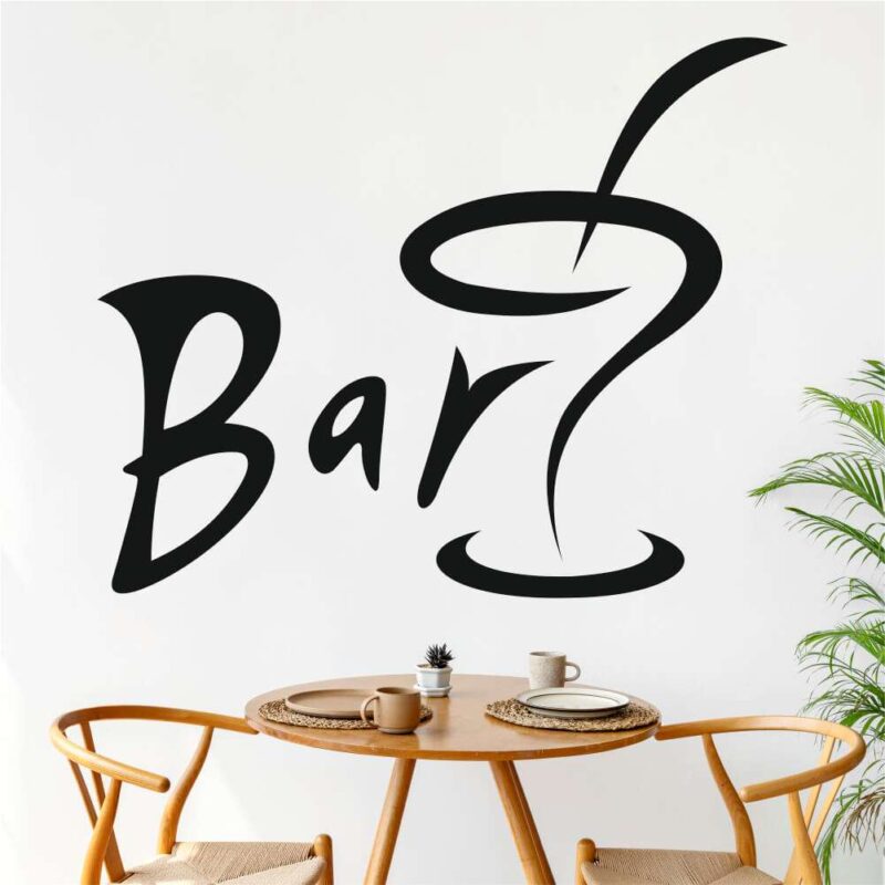 Sticker perete – Bar