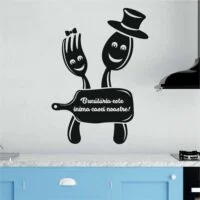 Sticker perete - Bucătăria este inima casei noastre!