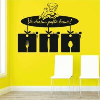 Sticker perete - Bucătarul care vă dorește poftă bună