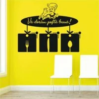 Sticker perete - Bucătarul care vă dorește poftă bună