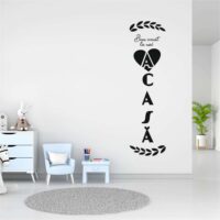 Sticker perete siluetă – Bun venit la noi acasă
