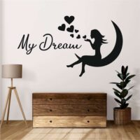 Sticker perete siluetă - Fata My Dream