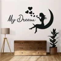 Sticker perete siluetă - Fata My Dream