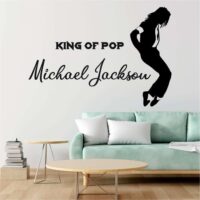 Sticker perete siluetă – KING OF POP Michael Jackson