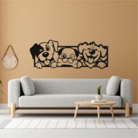 Sticker perete siluetă - Căței