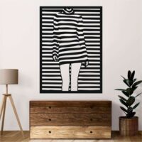 Sticker perete siluetă - Corp fată - Tablou