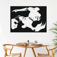 Sticker perete siluetă – Cuplu fericit