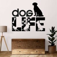 Sticker perete siluetă - Dog life