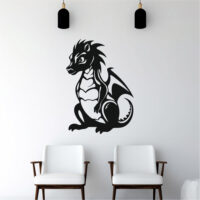 Sticker perete siluetă - Dragon