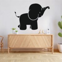 Sticker perete siluetă - Elefănțel