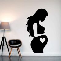 Sticker perete siluetă - Femeie însărcinată