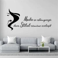 Sticker perete siluetă Femeie modă