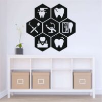 Sticker perete siluetă - Îngrijire dentară
