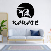 Sticker perete siluetă - Karate - Bărbați