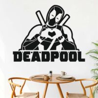 Sticker perete siluetă - Love - DEADPOOL