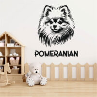 Sticker perete siluetă - POMERANIAN