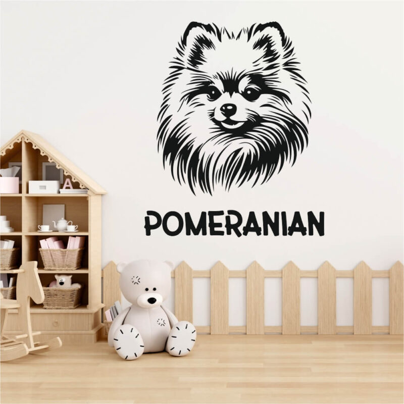 Sticker perete siluetă - POMERANIAN
