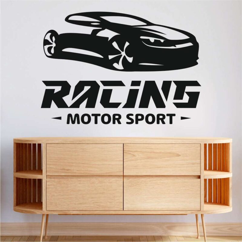 Sticker perete siluetă - Racing Motor Sport