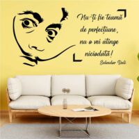 Sticker perete siluetă - Salvador Dali - citat