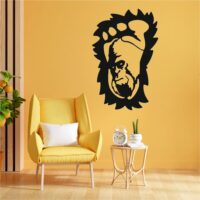 Sticker perete siluetă - Talpă gorilă