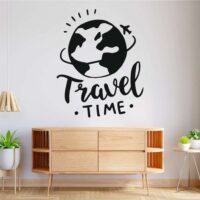 Sticker perete siluetă - Travel Time