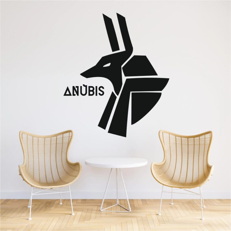 Sticker perete siluetă - Zeul Anubis