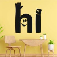 Sticker perete siluetă – hi