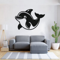 Sticker perete siluetă – Delfin