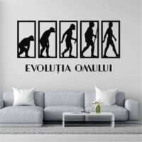 Sticker perete siluetă - Evoluția omului - Tablou