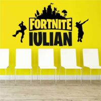 Sticker perete siluetă – Fortnite - Nume copil
