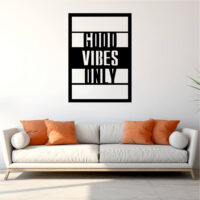Sticker perete siluetă – Good vibes only