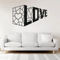 Sticker perete siluetă – LOVE 3D