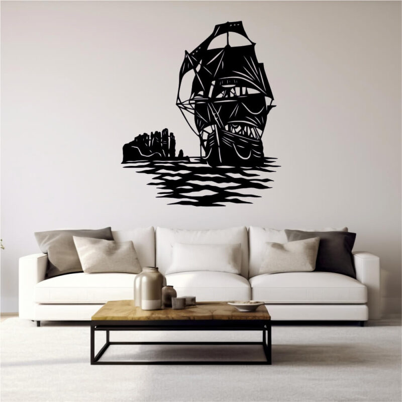 Sticker perete siluetă – Navă din Game of Thrones