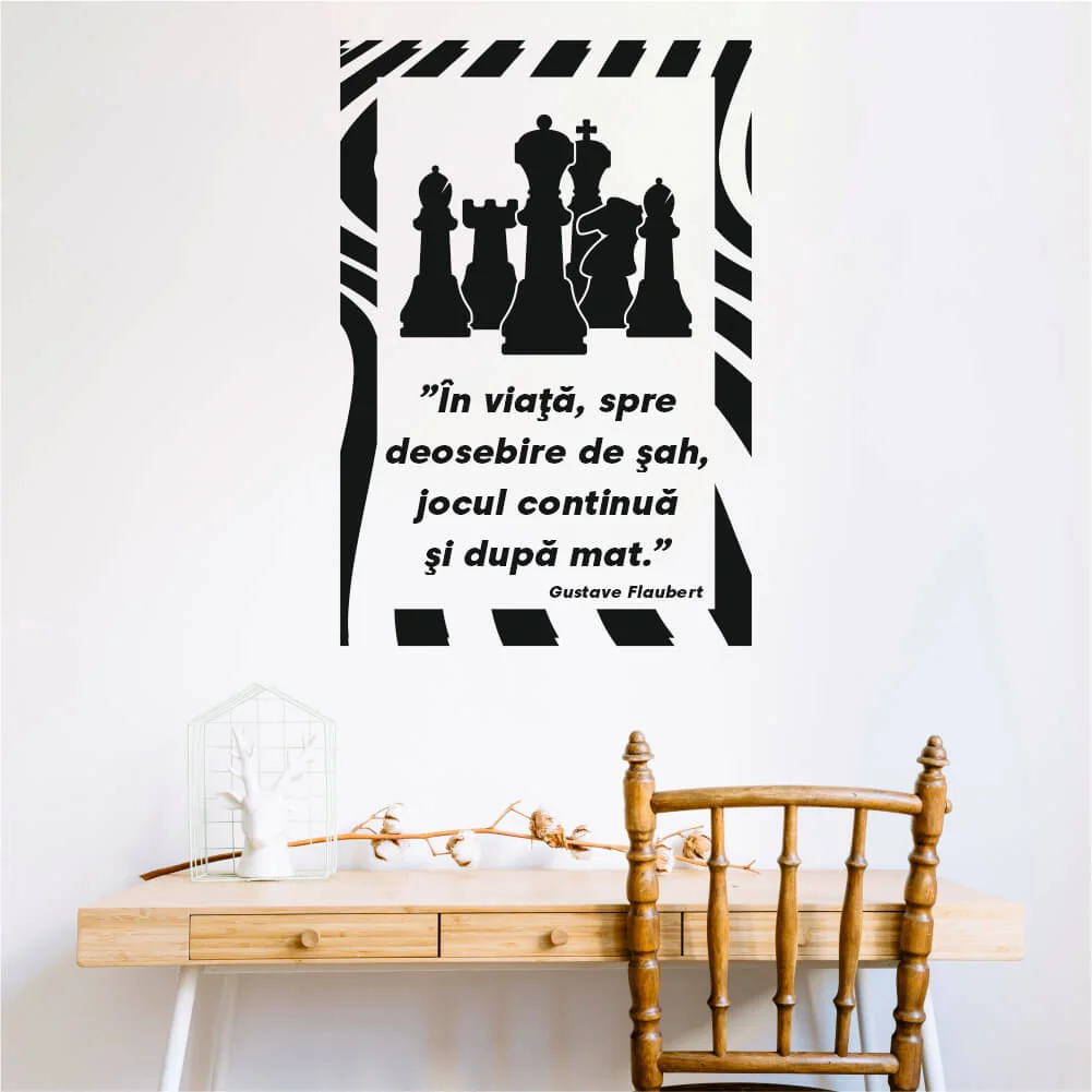 Sticker-perete-silueta-–-Piese-sah-cu-citat-1