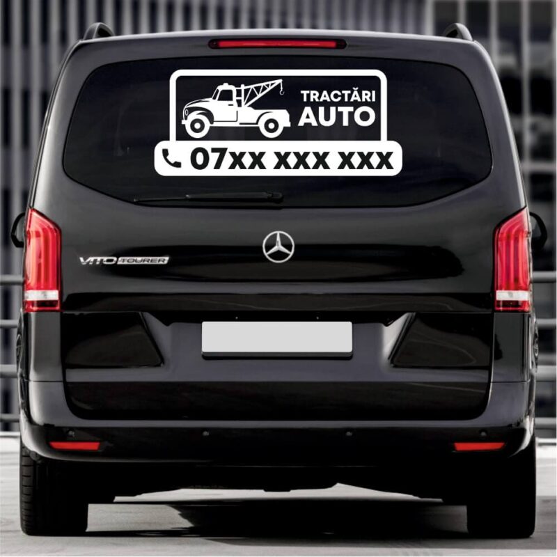 Sticker siluetă - Tractări auto