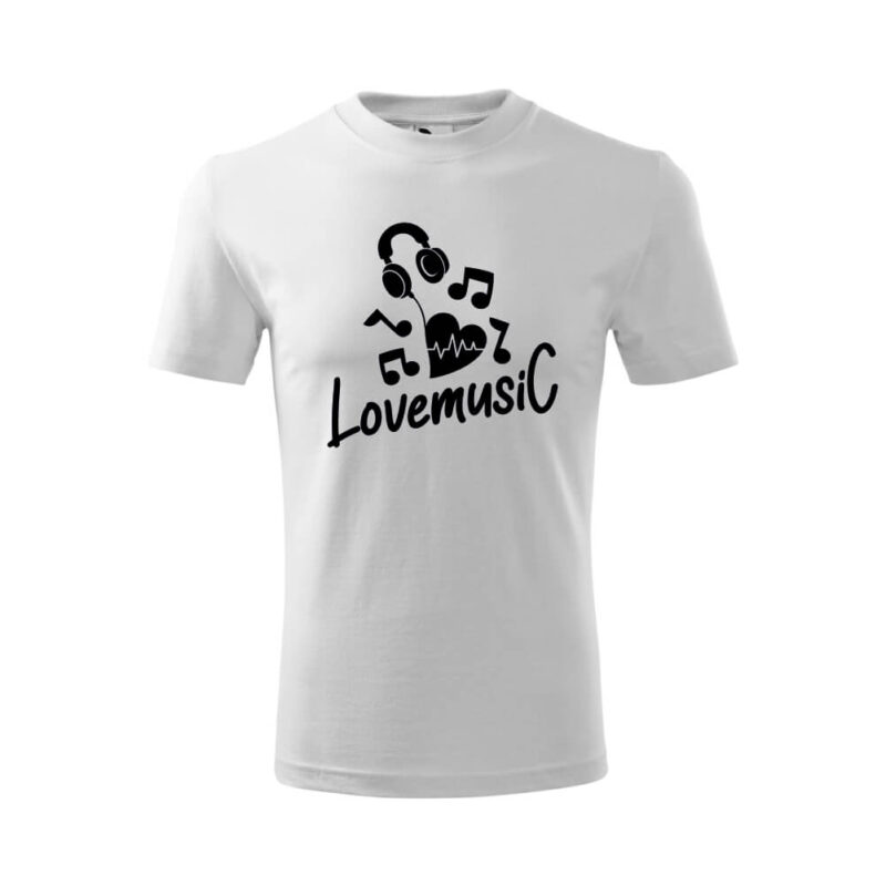 Tricou unisex clasic Love Music
