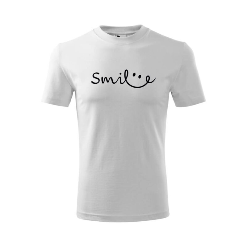 Tricou unisex clasic Smile cu zâmbet grafic
